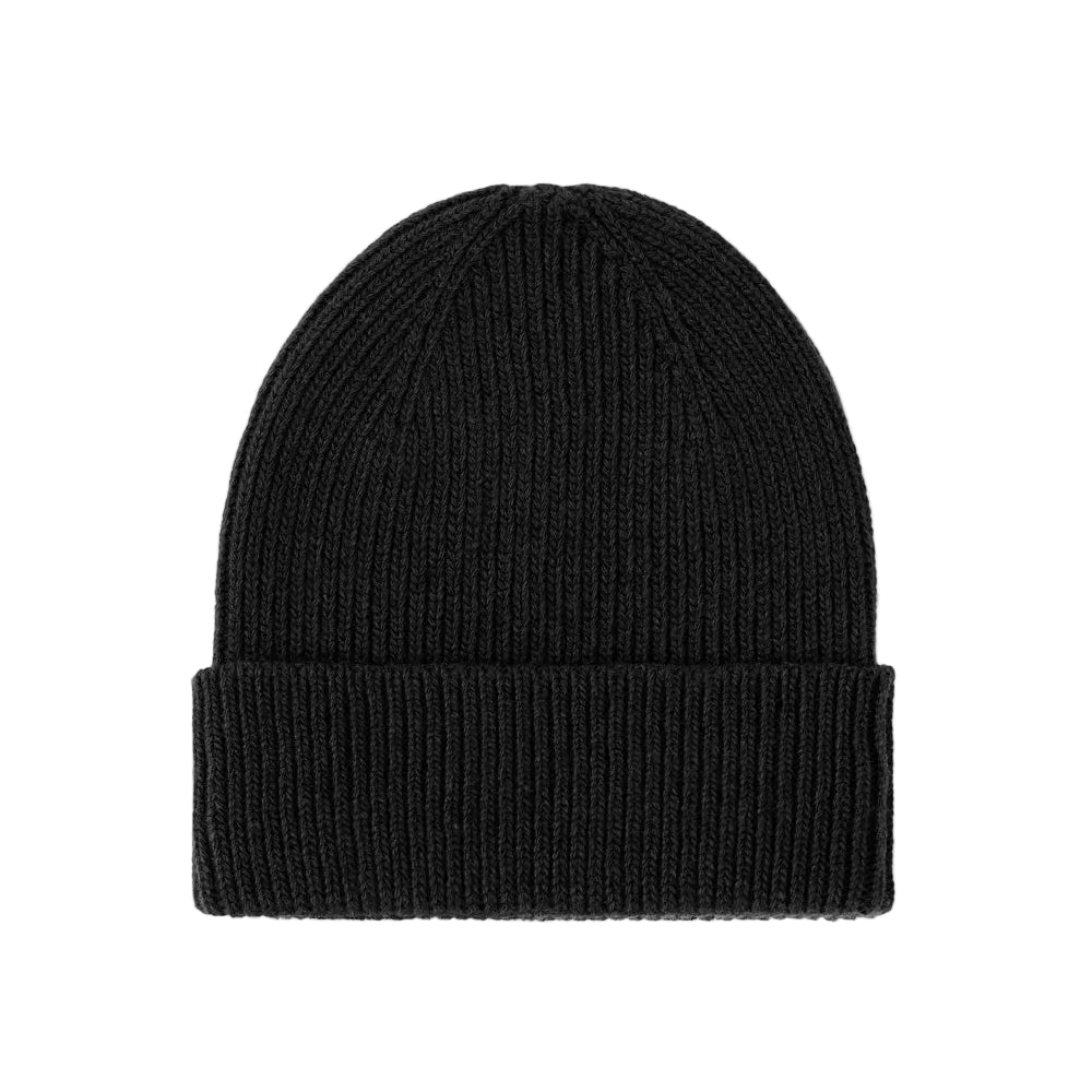 Colorful Standard Cashmere Beanie Deep Black - Merchant Menswear