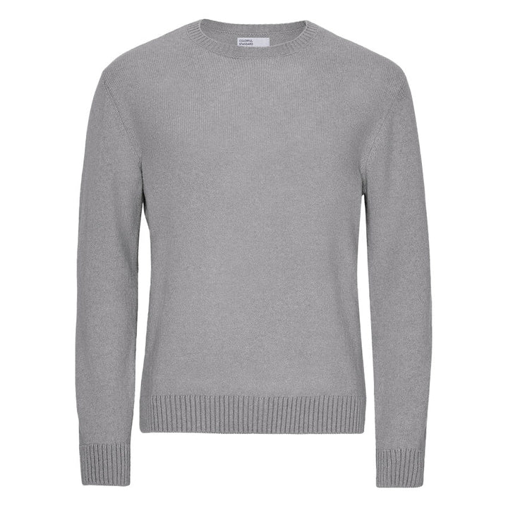 Colorful Standard Classic Merino Wool Crew Heather Grey - Merchant Menswear