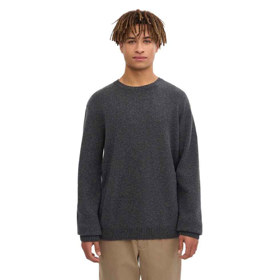 Colorful Standard Classic Merino Wool Crew Lava Grey - Merchant Menswear