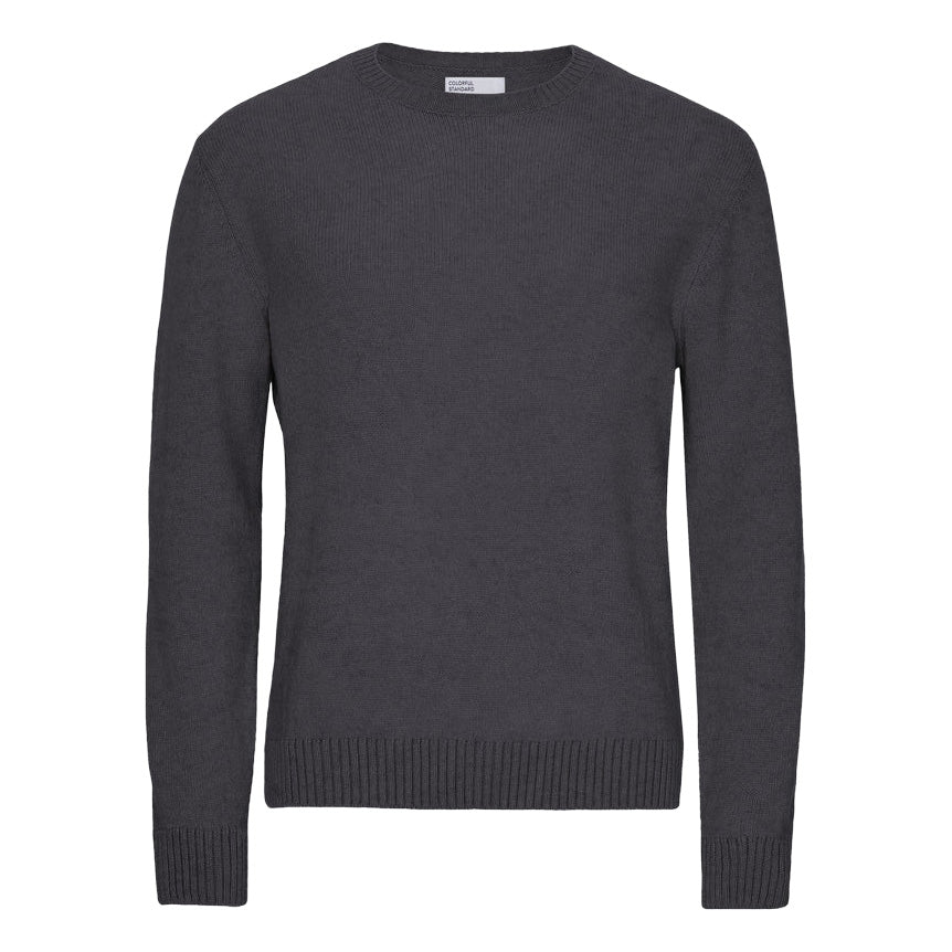 Colorful Standard Classic Merino Wool Crew Lava Grey - Merchant Menswear