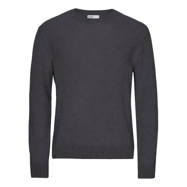 Colorful Standard Classic Merino Wool Crew Lava Grey - Merchant Menswear