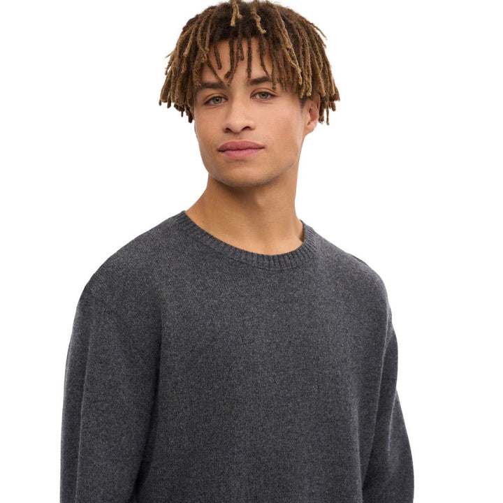 Colorful Standard Classic Merino Wool Crew Lava Grey - Merchant Menswear
