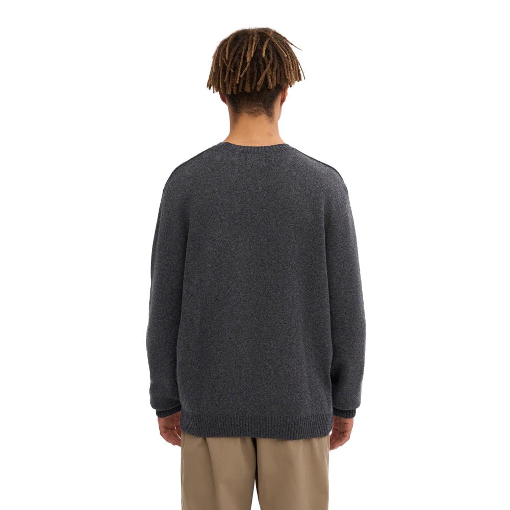 Colorful Standard Classic Merino Wool Crew Lava Grey - Merchant Menswear