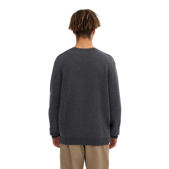 Colorful Standard Classic Merino Wool Crew Lava Grey - Merchant Menswear