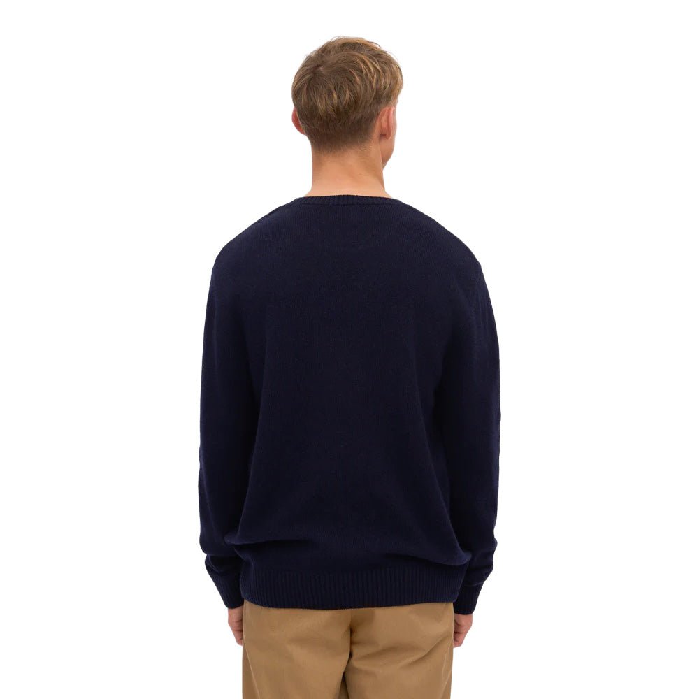 Colorful Standard Classic Merino Wool Crew Navy Blue - Merchant Menswear