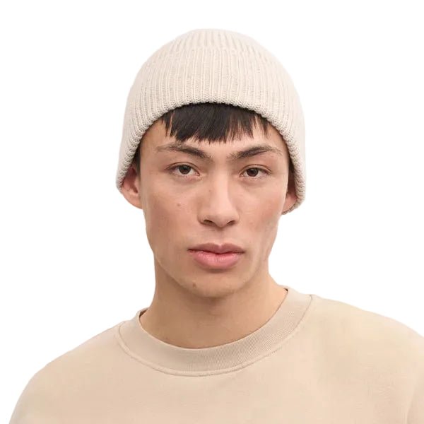 Colorful Standard Merino Wool Beanie Ivory White - Merchant Menswear