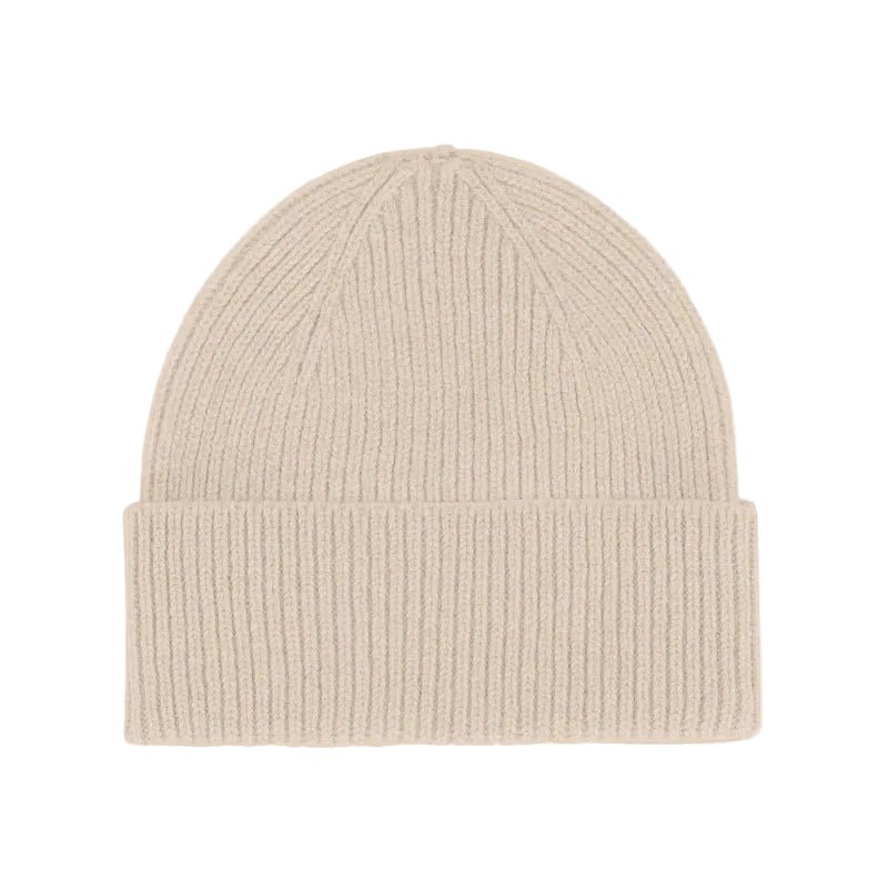 Colorful Standard Merino Wool Beanie Ivory White - Merchant Menswear