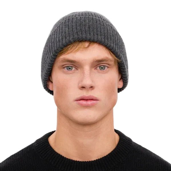 Colorful Standard Merino Wool Beanie Lava Grey - Merchant Menswear