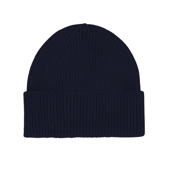 Colorful Standard Merino Wool Beanie - Navy - Merchant Menswear