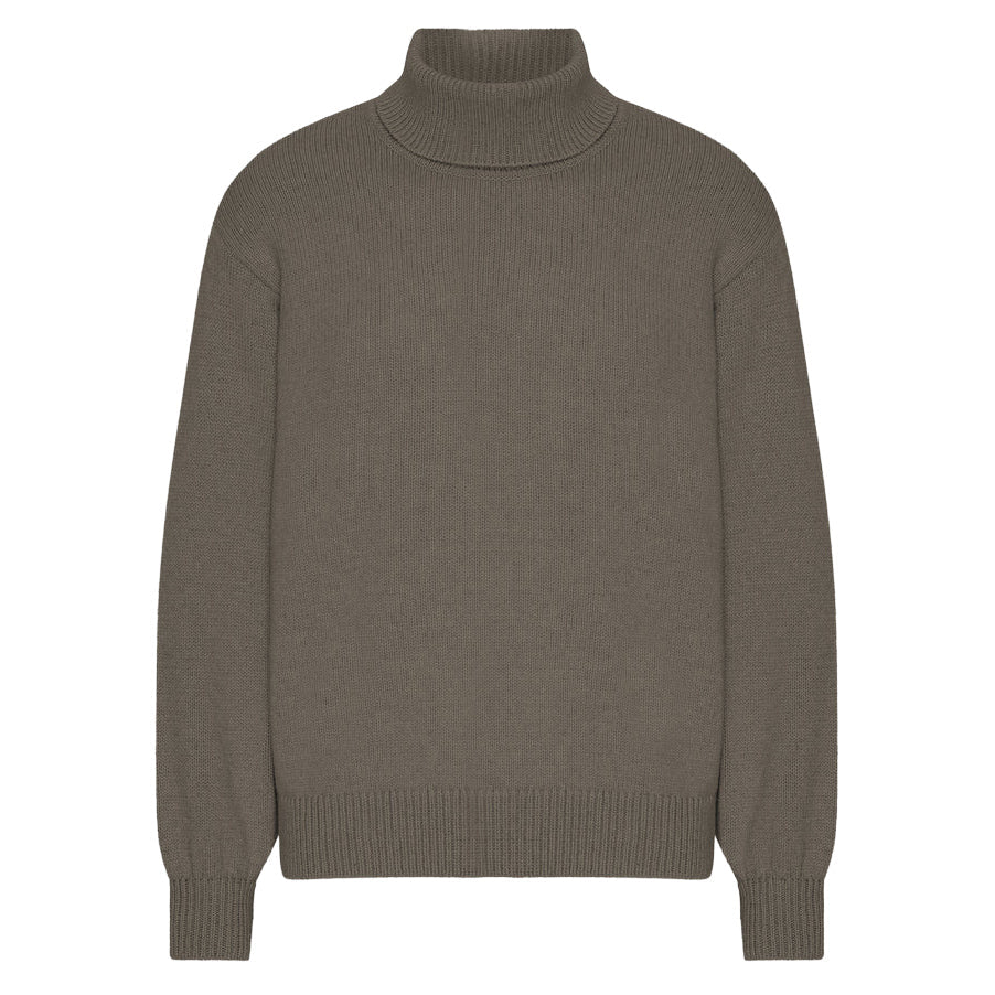 Colorful Standard Merino Wool Turtleneck Dusty Olive - Merchant Menswear
