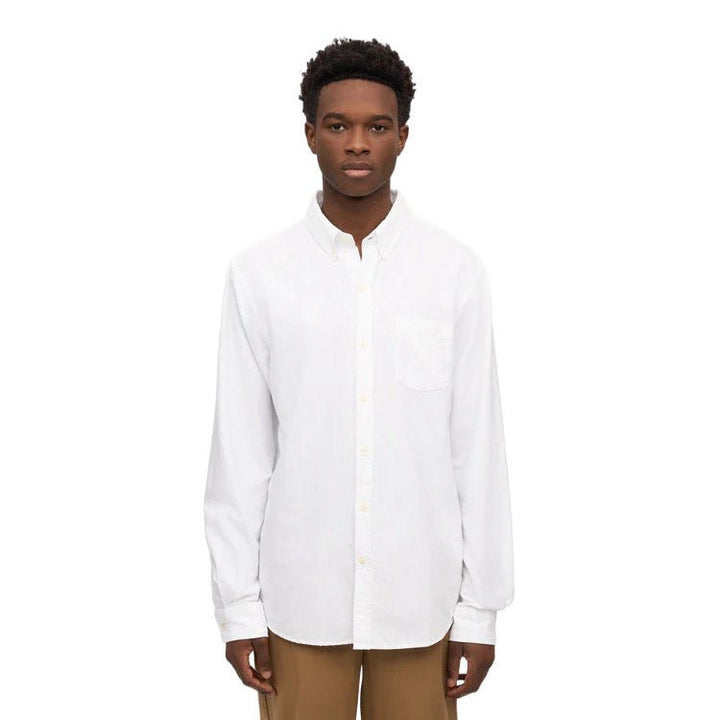 Colorful Standard Organic Cotton Oxford Shirt Optical White - Merchant Menswear