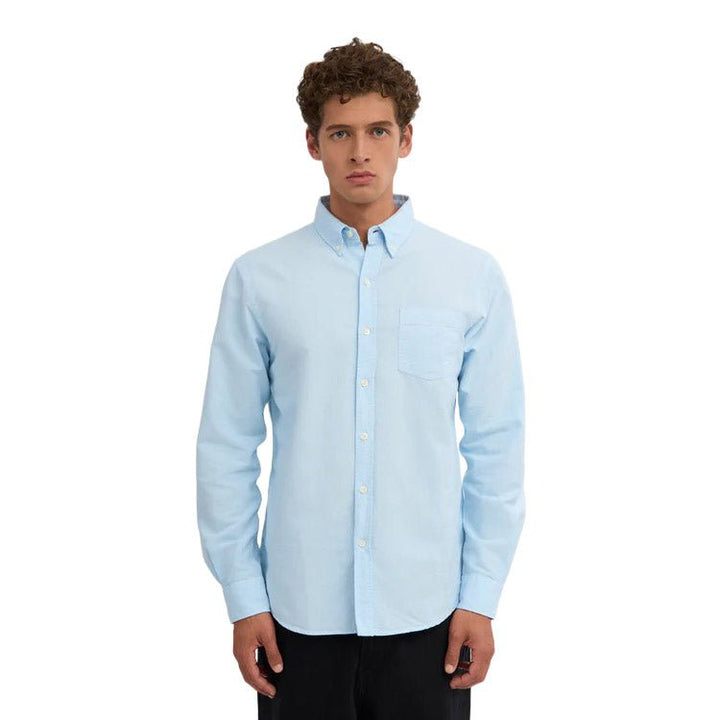 Colorful Standard Organic Cotton Oxford Shirt Polar Blue - Merchant Menswear