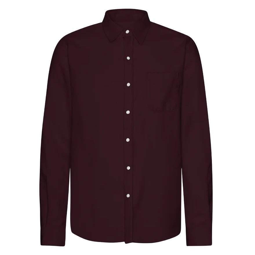 Colorful Standard Organic Flannel Shirt - Deep Black - Merchant Menswear