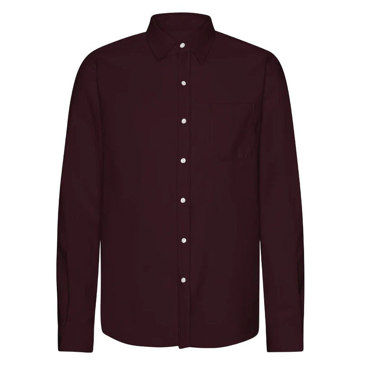 Colorful Standard Organic Flannel Shirt - Deep Black - Merchant Menswear