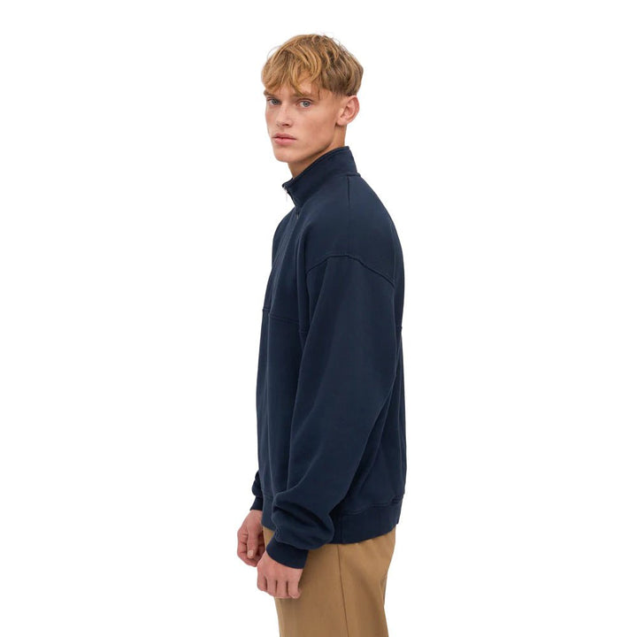 Colorful Standard Quarter Zip Sweat Navy Blue - Merchant Menswear