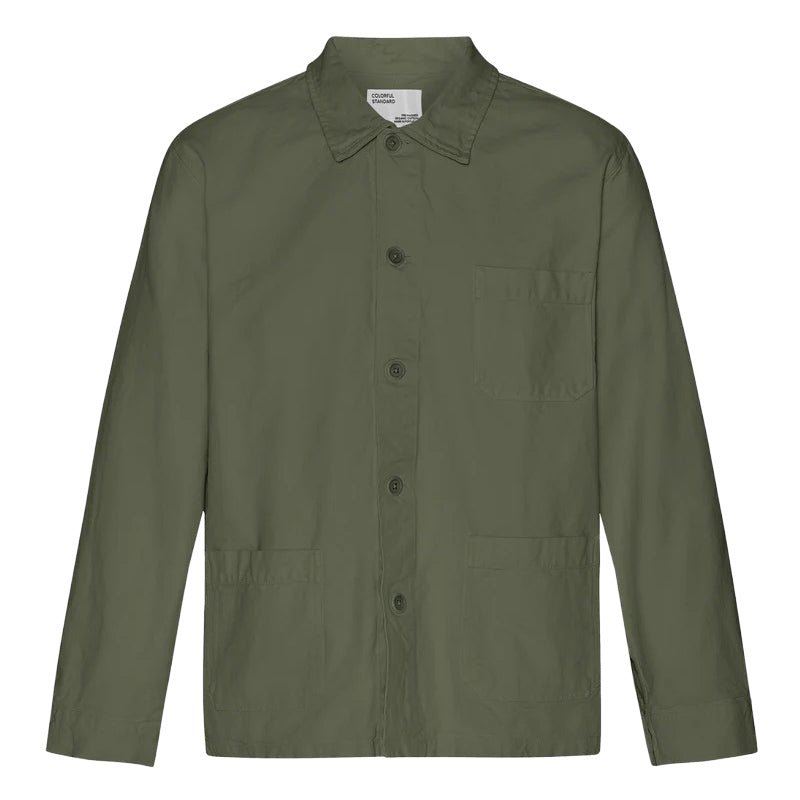 Colorful Standard Workwear Jacket Dusty Olive - Merchant Menswear