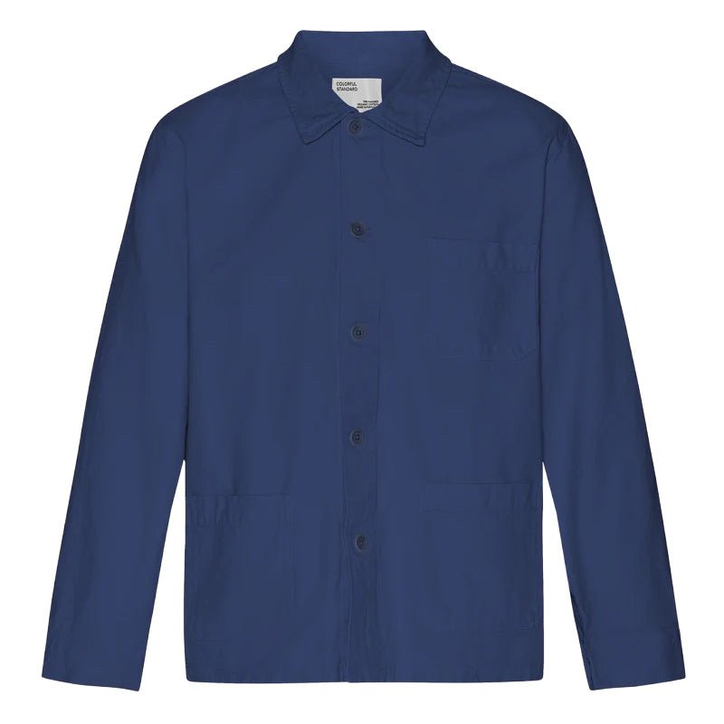 Colorful Standard Workwear Jacket Marine Blue - Merchant Menswear