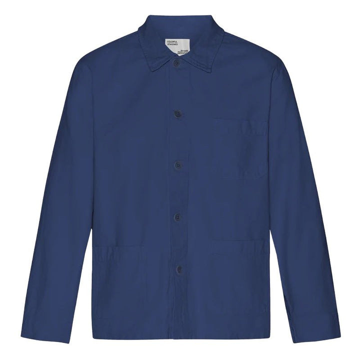 Colorful Standard Workwear Jacket Marine Blue - Merchant Menswear