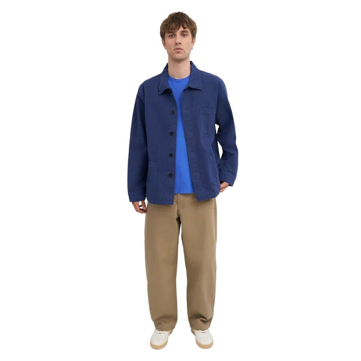 Colorful Standard Workwear Jacket Marine Blue - Merchant Menswear