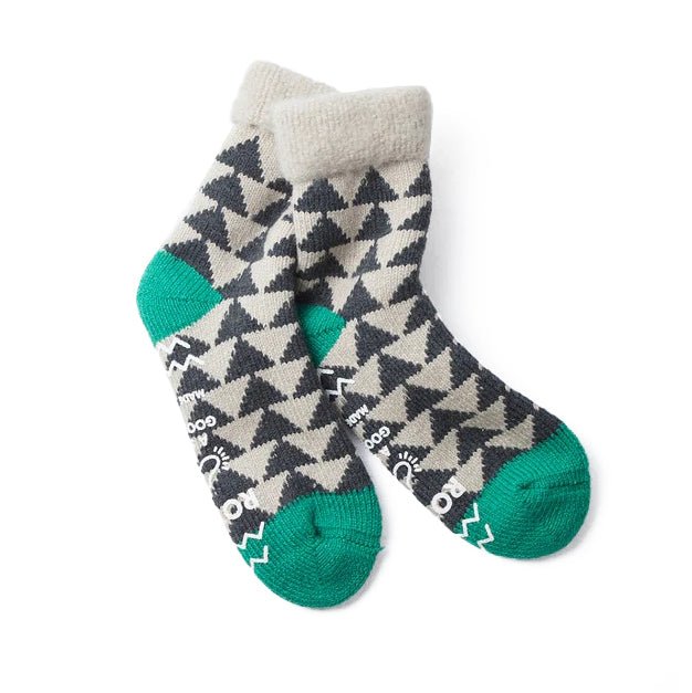 Comfy Room Socks Charcoal / Green - Merchant Menswear