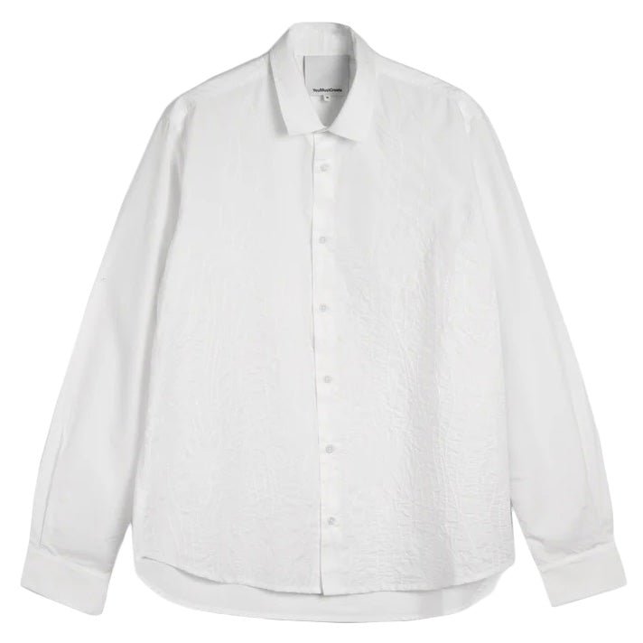 Curtis Embroidered Shirt White - Merchant Menswear