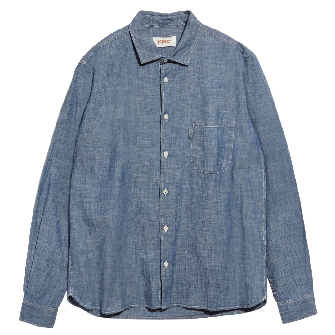 Curtis Shirt Light Indigo - Merchant Menswear