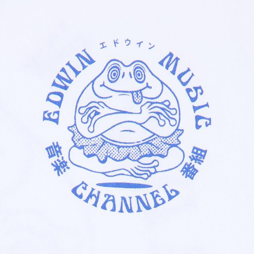 Edwin Edwin Music Channel T-Shirt White Garment Washed - Merchant Menswear