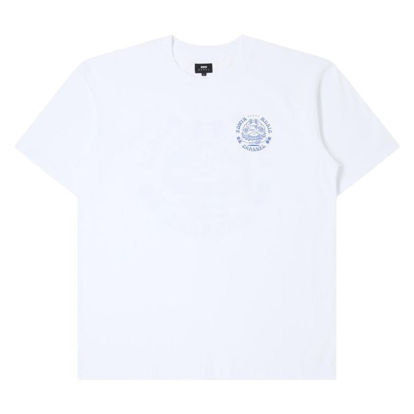 Edwin Edwin Music Channel T-Shirt White Garment Washed - Merchant Menswear