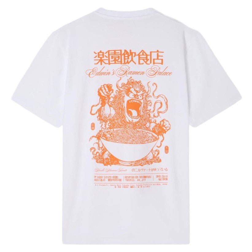 Edwin Ramen Palace T-Shirt White Garment Washed - Merchant Menswear
