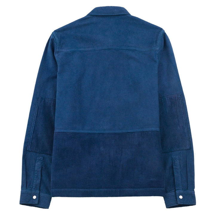 Folk Assembly Worker Jacket Cord Mix Soft Blue - Merchant Menswear