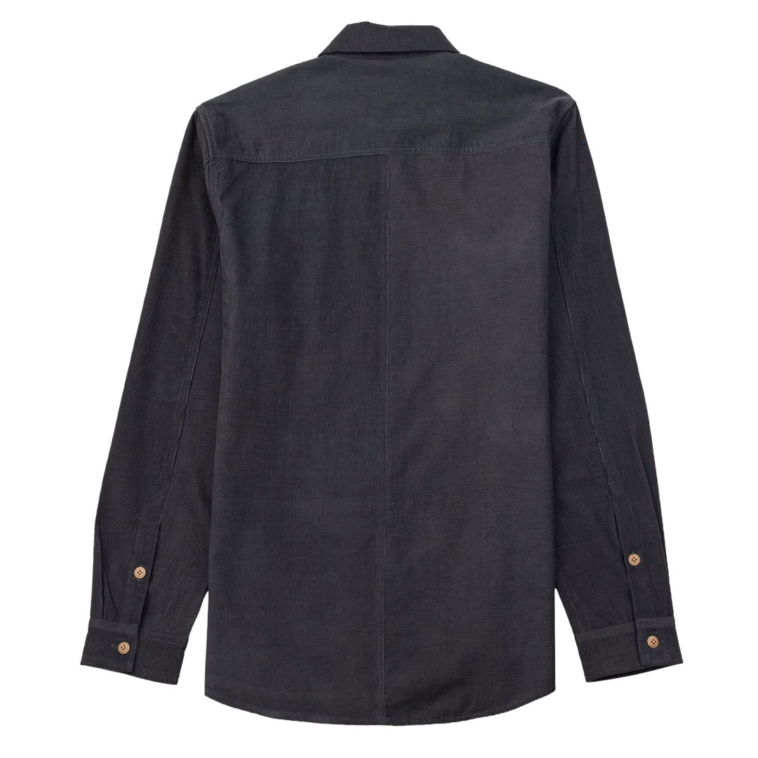Folk Direction Babycord Shirt Charcoal - Merchant Menswear