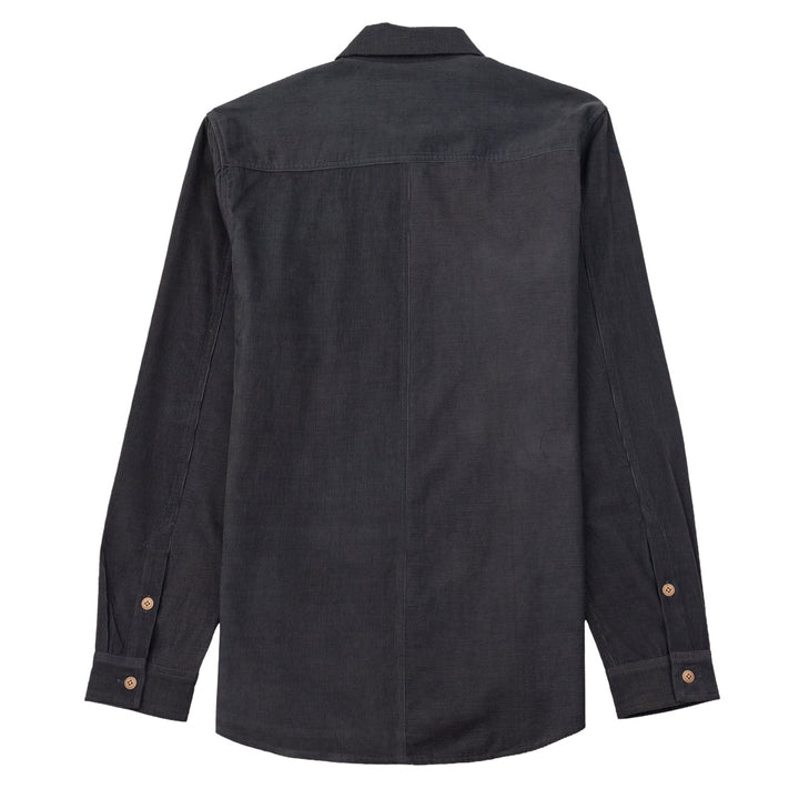 Folk Direction Babycord Shirt Charcoal - Merchant Menswear