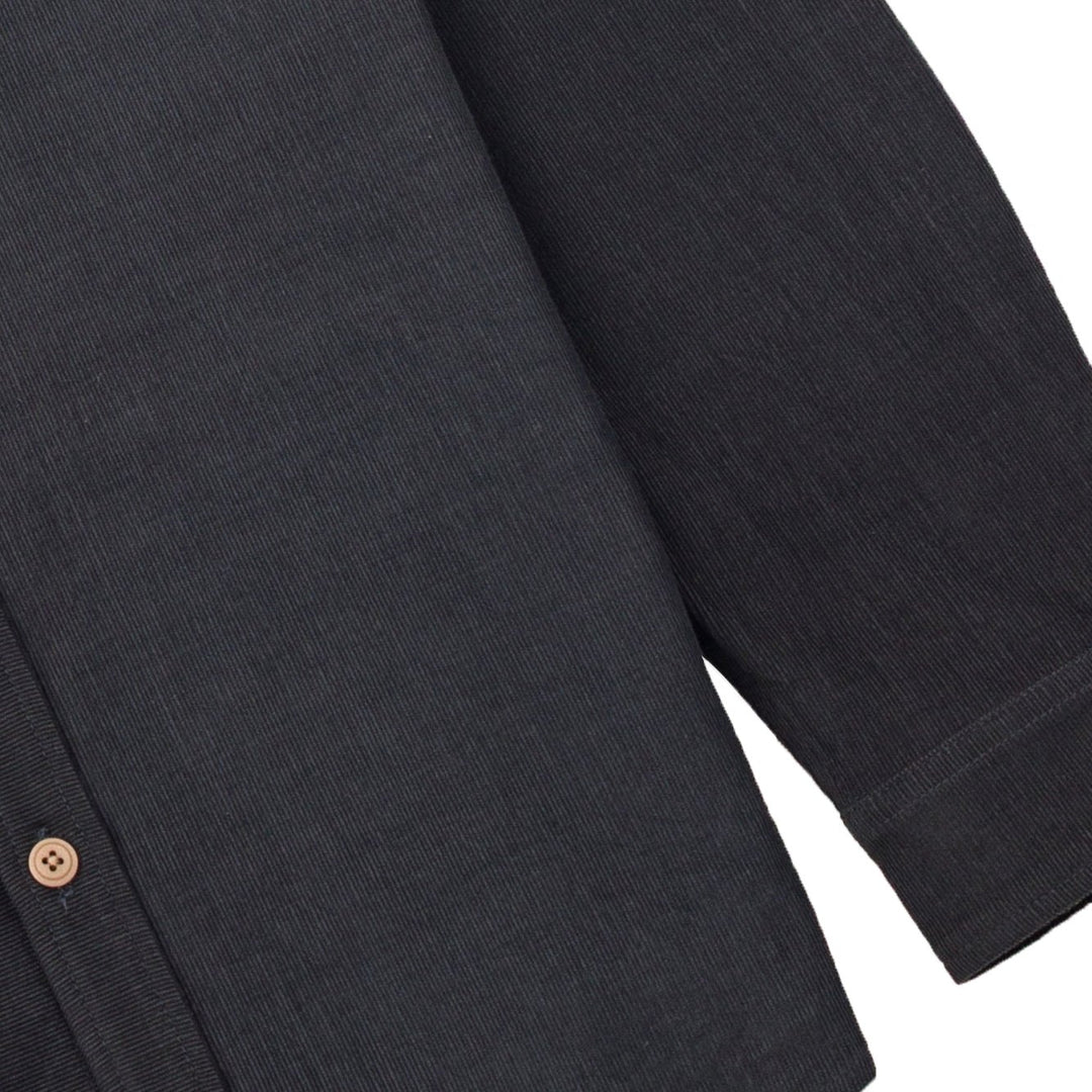 Folk Direction Babycord Shirt Charcoal - Merchant Menswear