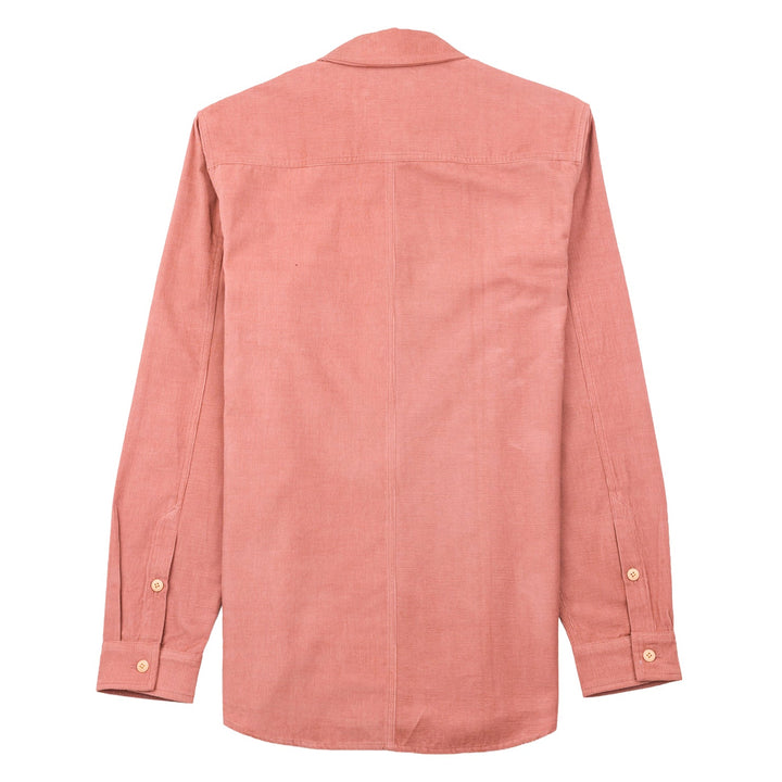 Folk Direction Babycord Shirt Dusty Pink - Merchant Menswear