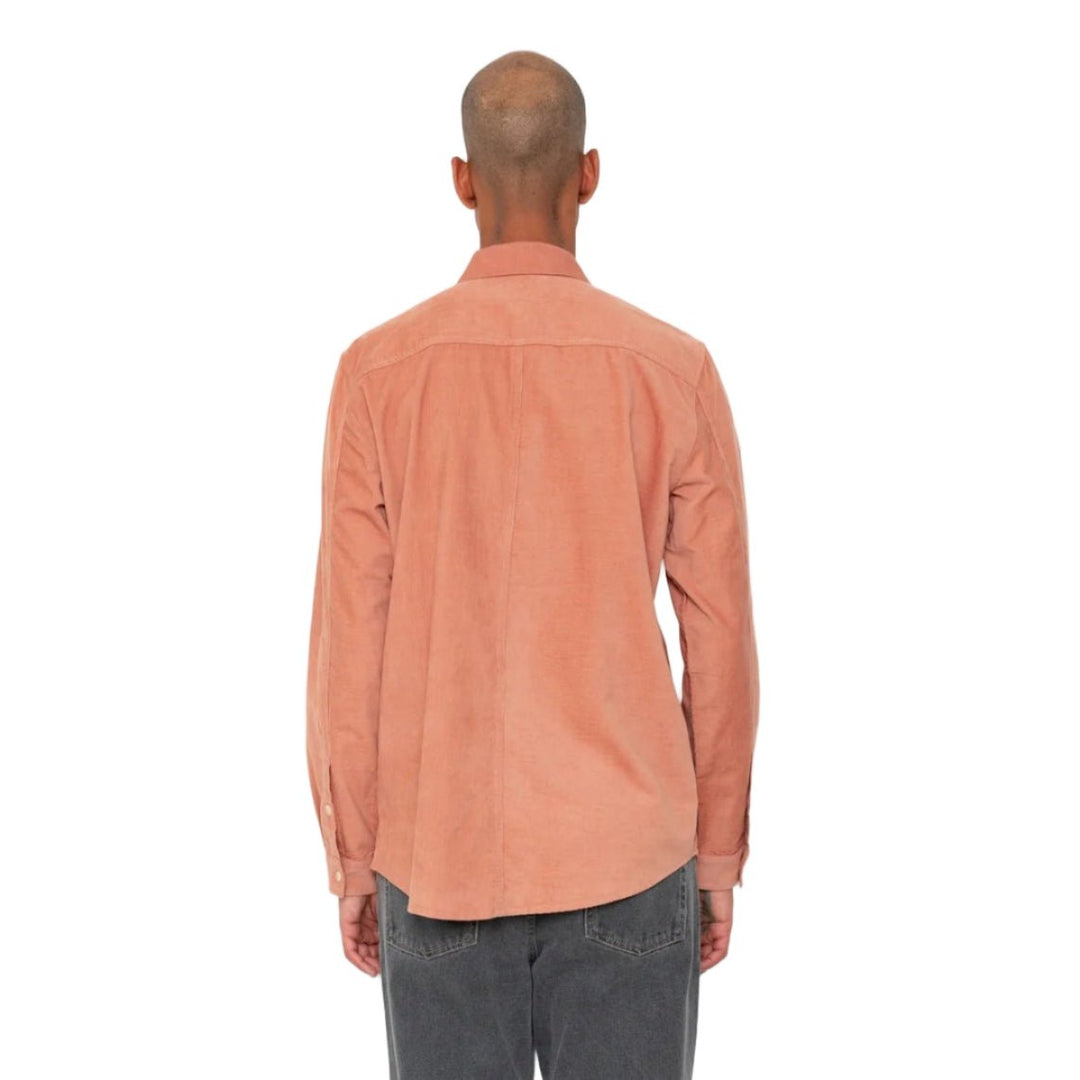 Folk Direction Babycord Shirt Dusty Pink - Merchant Menswear