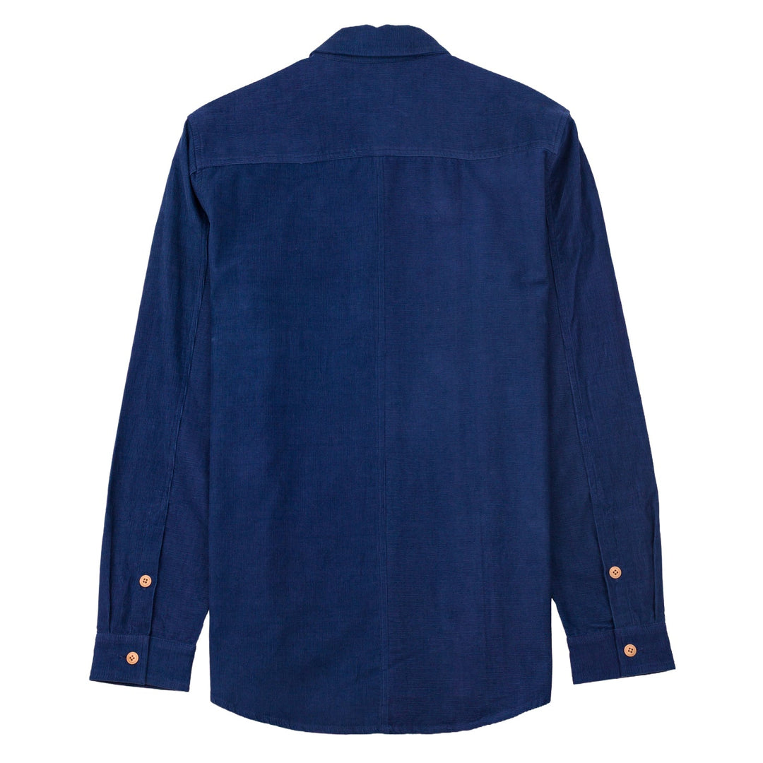 Folk Direction Babycord Shirt Washed Ink - Merchant Menswear