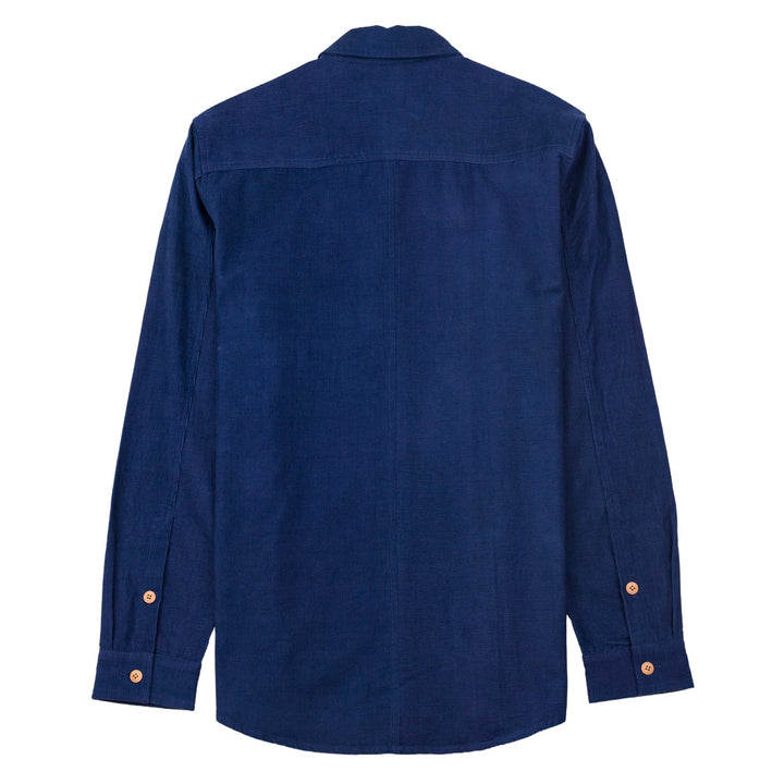 Folk Direction Babycord Shirt Washed Ink - Merchant Menswear
