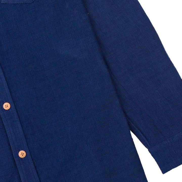 Folk Direction Babycord Shirt Washed Ink - Merchant Menswear