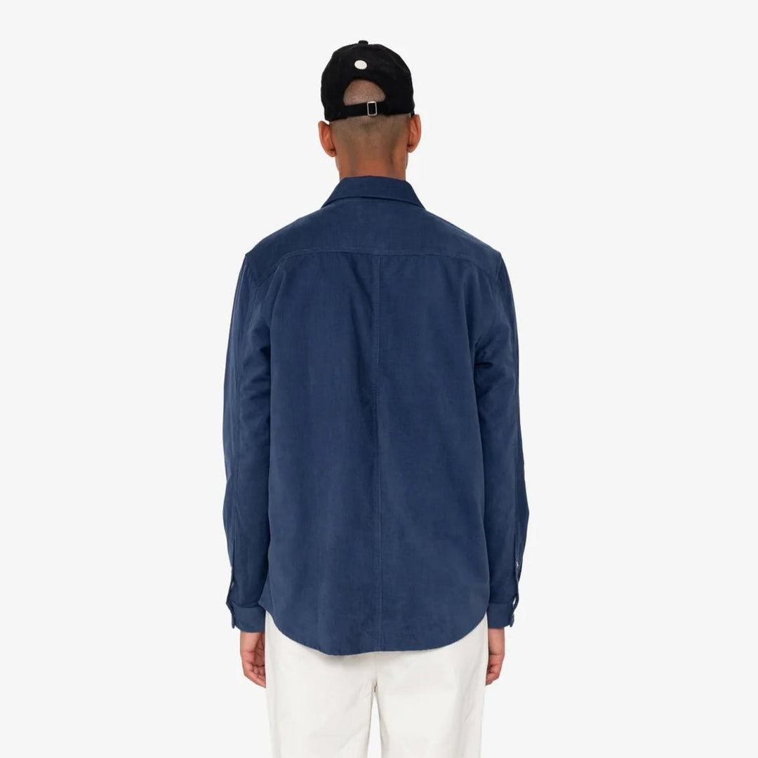 Folk Direction Babycord Shirt Washed Ink - Merchant Menswear