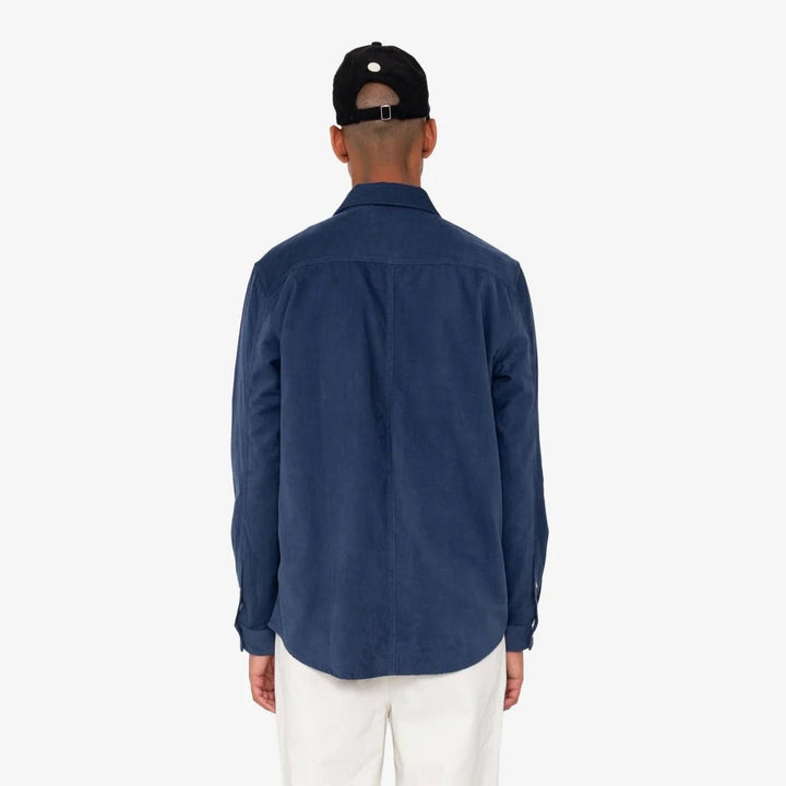 Folk Direction Babycord Shirt Washed Ink - Merchant Menswear