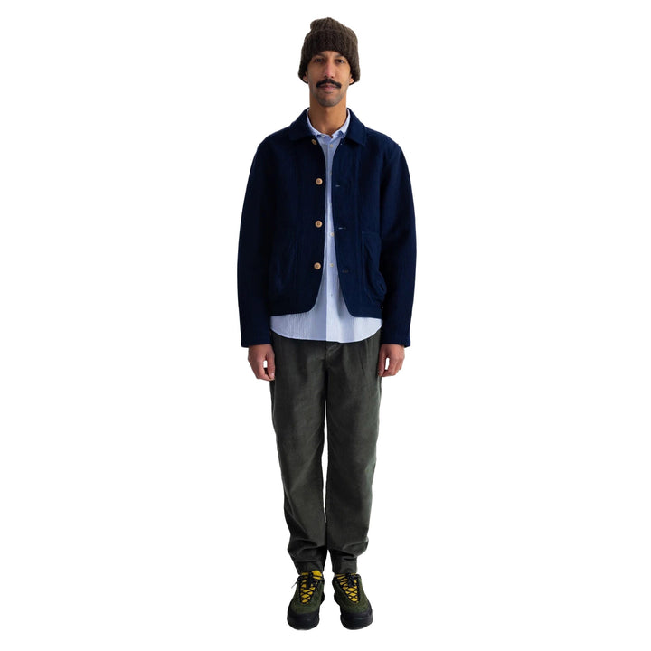 Folk Drawcord Assembly Pant Deep Sage Cord - Merchant Menswear