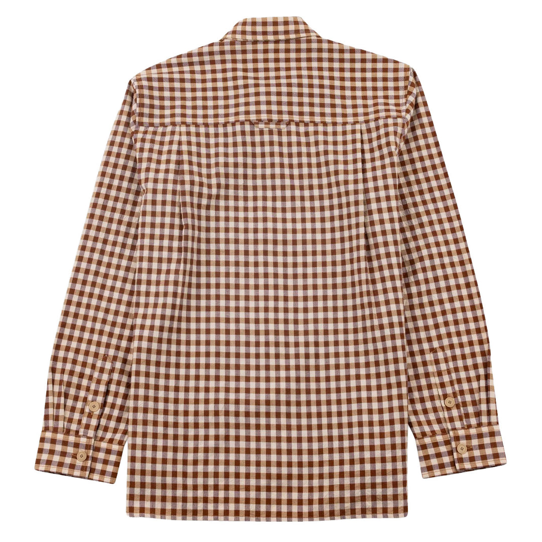 Folk Easy Fit Clay Gingham Check Shirt