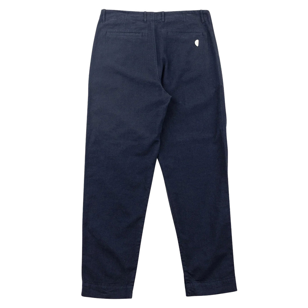 Folk Linen/ Cotton Assembly Pant Dark Navy - Merchant Menswear