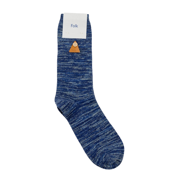 Folk Melange Sock Blue Mix