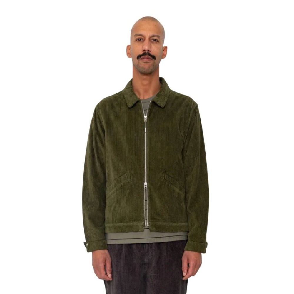 Folk Signal Blouson Chunky Cord Olive - Merchant Menswear
