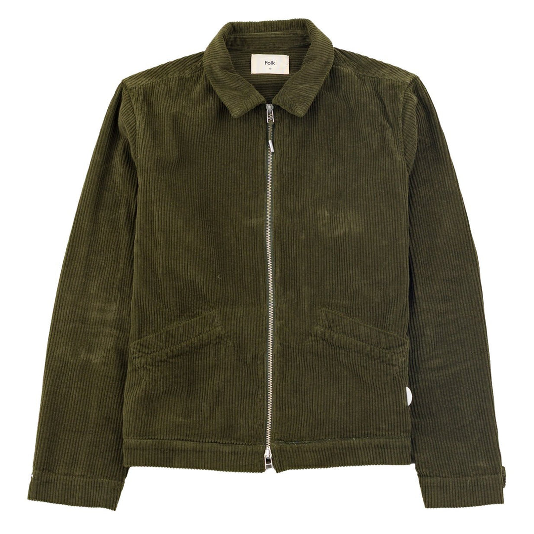Folk Signal Blouson Chunky Cord Olive - Merchant Menswear
