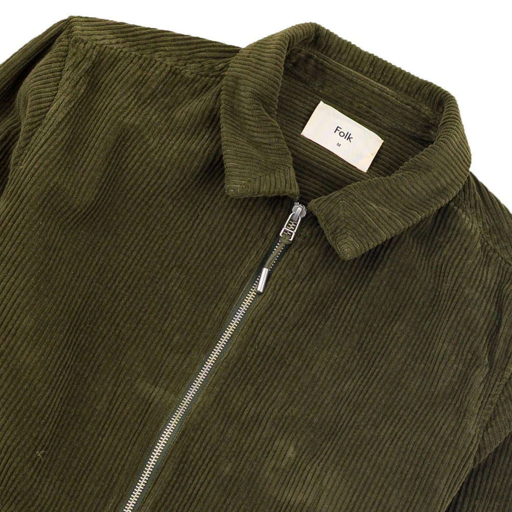 Folk Signal Blouson Chunky Cord Olive - Merchant Menswear