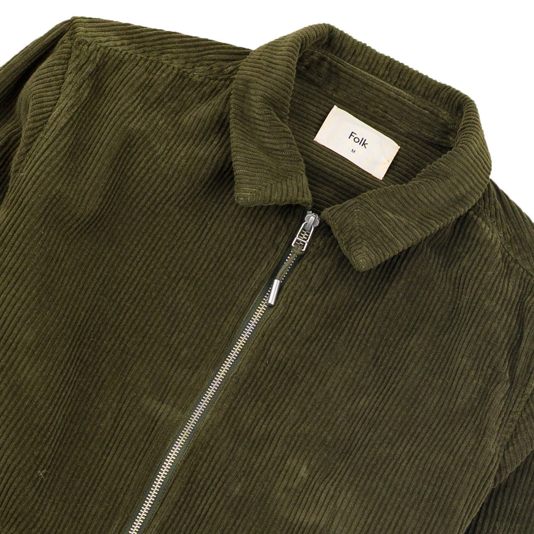 Folk Signal Blouson Chunky Cord Olive - Merchant Menswear