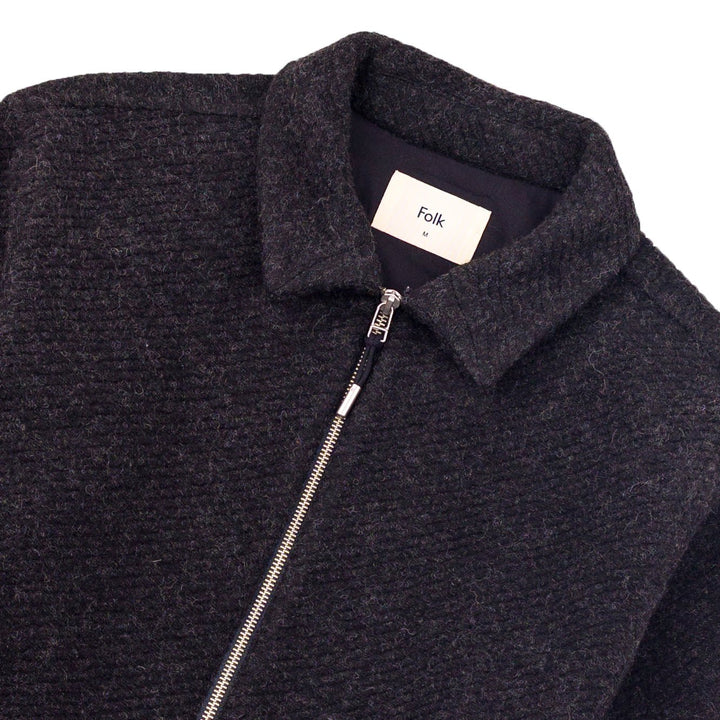 Folk Signal Blouson Wool Twill Charcoal - Merchant Menswear