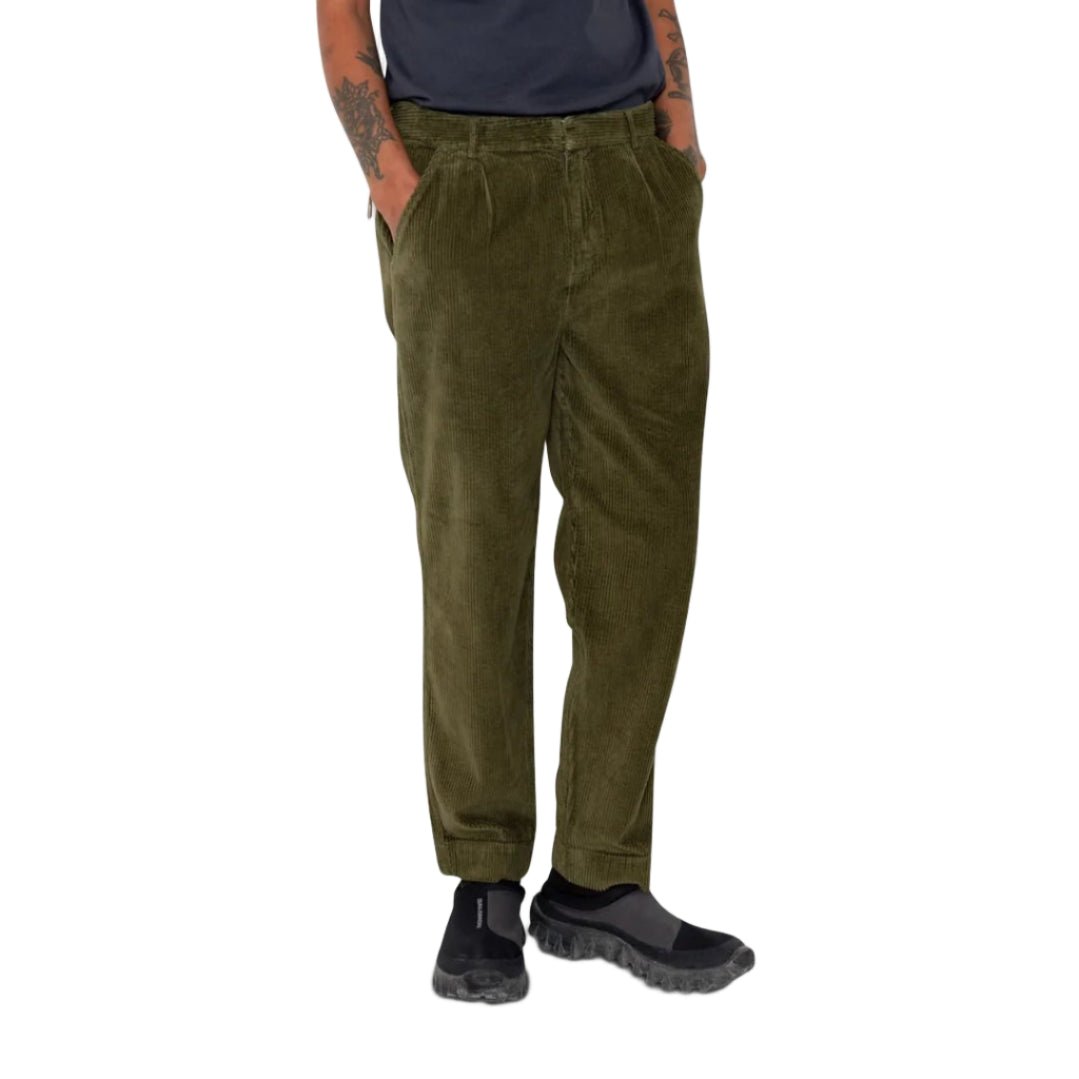 Folk Signal Pant Olive Chunky Cord Olive - Merchant Menswear